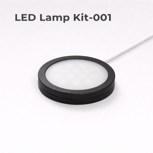 LED lamp kit labeled 'LED Lamp Kit-001' on a white background