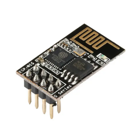 ESP-01S wireless module on a white background