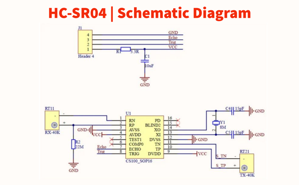 HC-SR04 Ultrasonic Distance Sensor Module