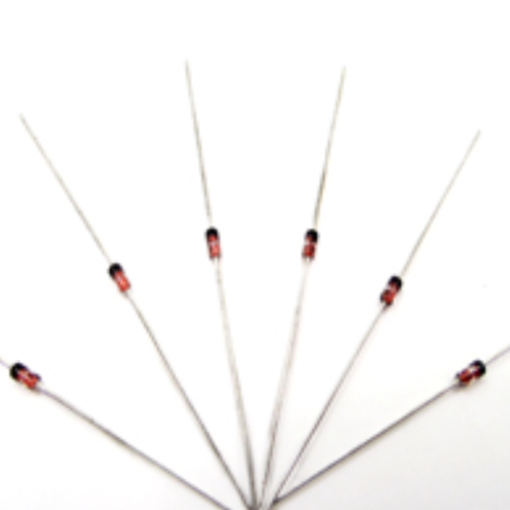 Set of diodes on a white background