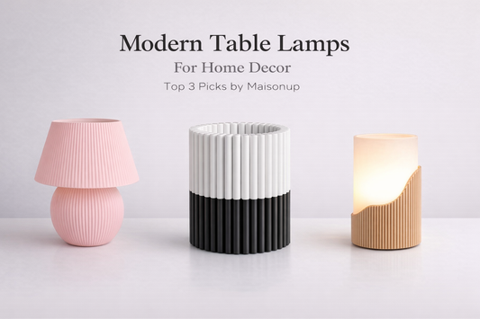 Modern Table Lamps for Home Decor: 3 Unique Picks by Maisonup