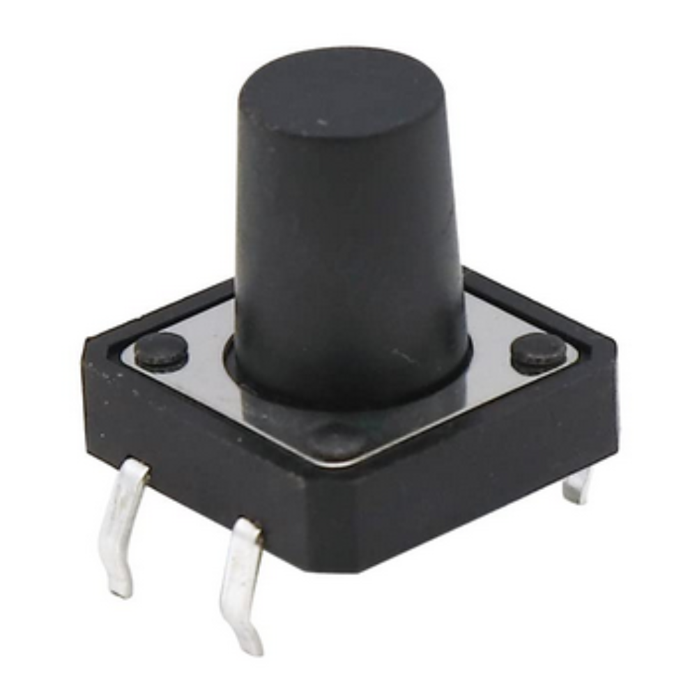 Black rotary encoder on a white background