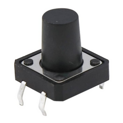 Black rotary encoder on a white background