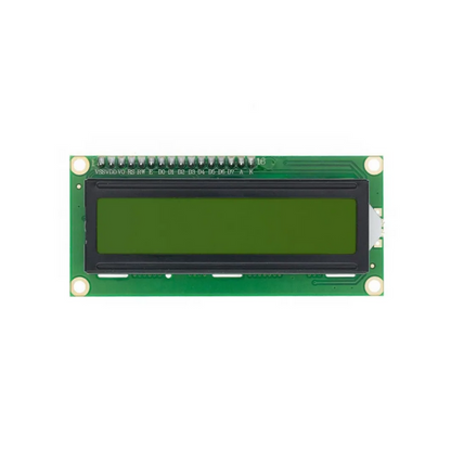 Green LCD display module on a white background