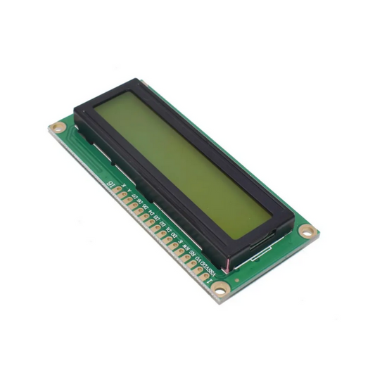 Green LCD display module on a white background