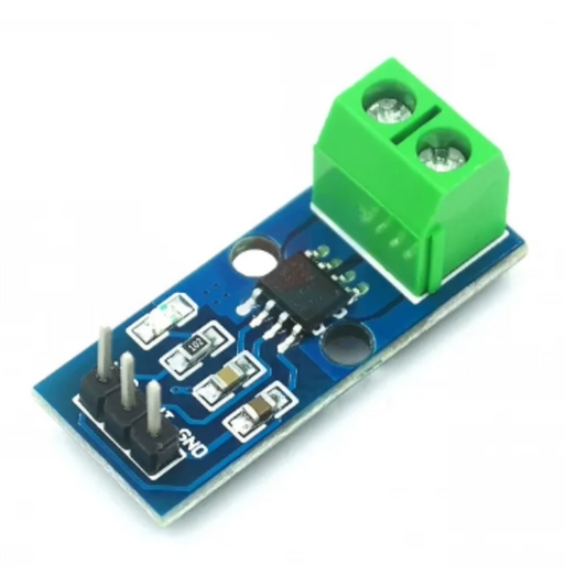 Circuit board with a green connector on a white background