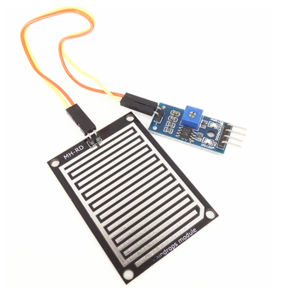 Electronic component with a grid pattern and a small blue module on a white background