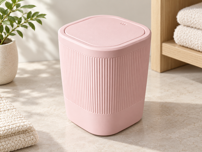 Nexa Mini Desktop Trash Bin with Flip Lid for Desk, Bathroom & Vanity