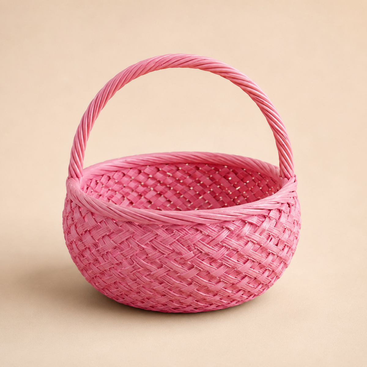 Traditional Pooja Basket with Handle – Temple & Festive Use