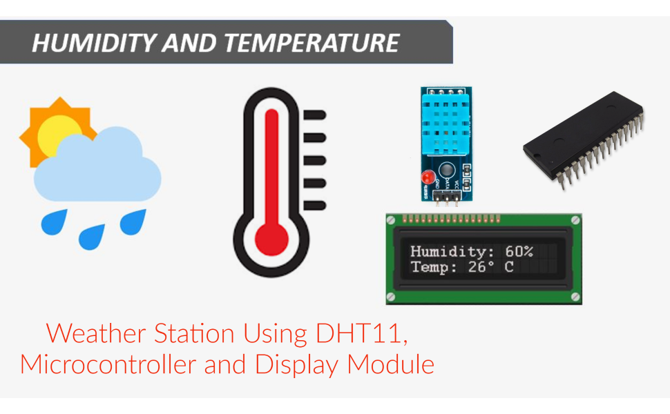 DHT11 temperature and humidity sensor module with VCC DATA GND pins for Arduino, ESP8266 and IoT projects