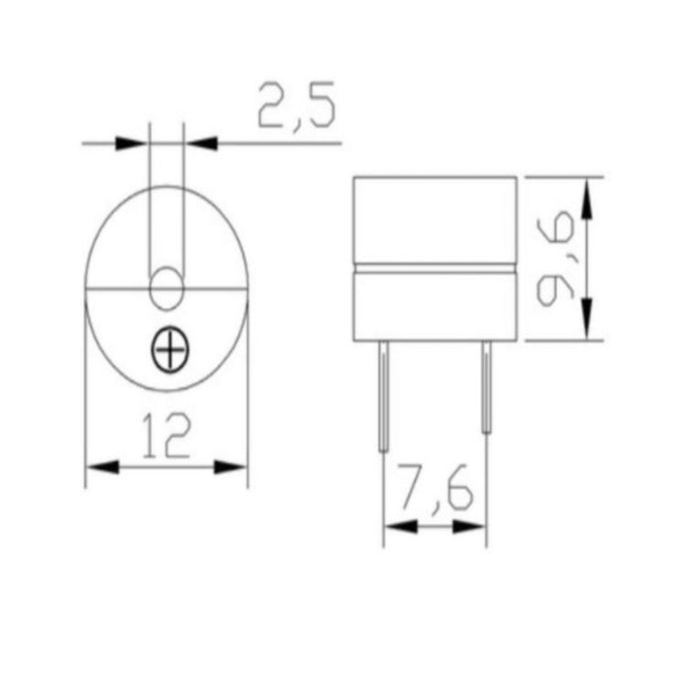 Technical drawing of a mechanical component with dimensions