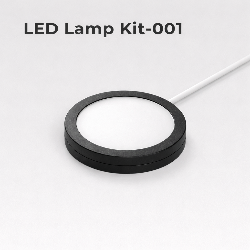 Black LED lamp kit on a white background with text 'LED Lamp Kit-001'.