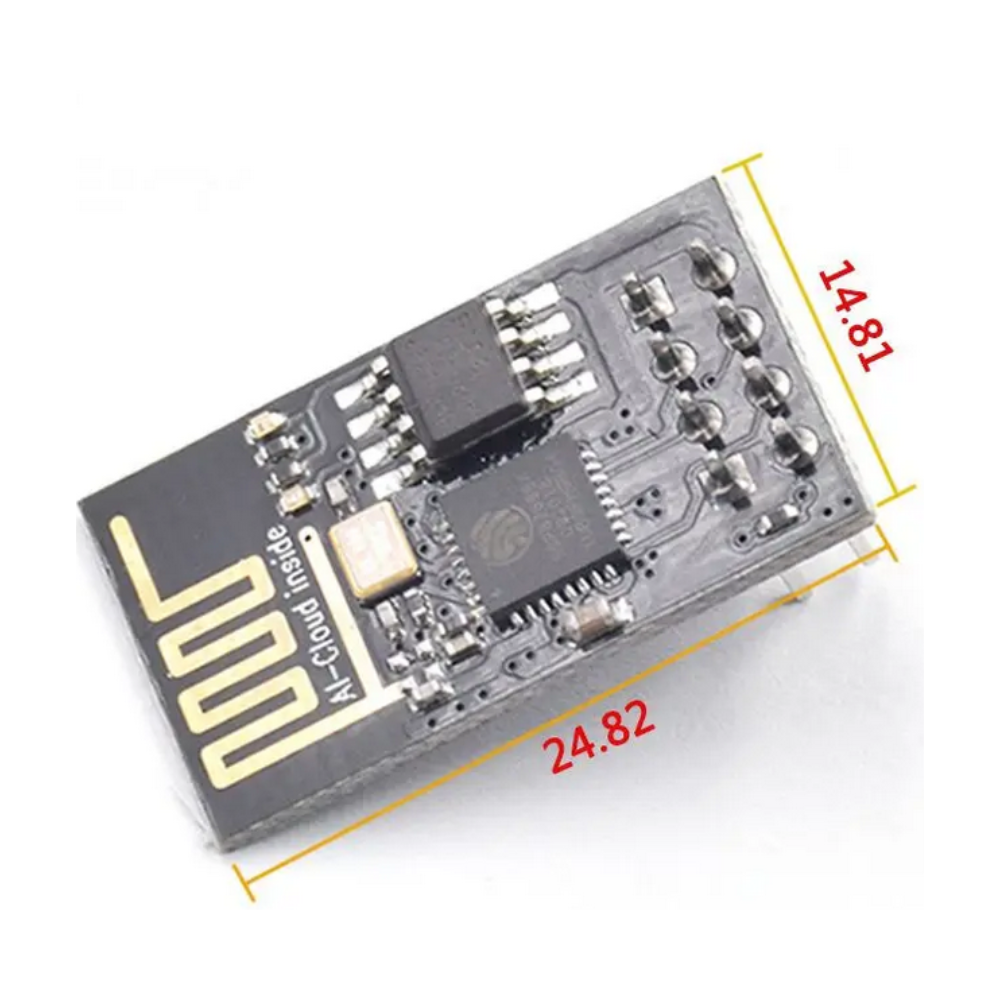 Electronic module with LILYGO branding and dimensions on a white background