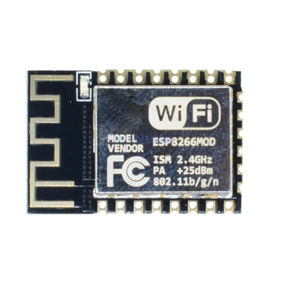 WiFi module with FCC and WiFi logo on a white background