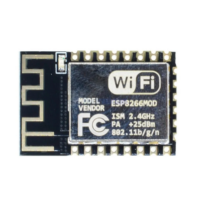 WiFi module with FCC and WiFi logo on a white background