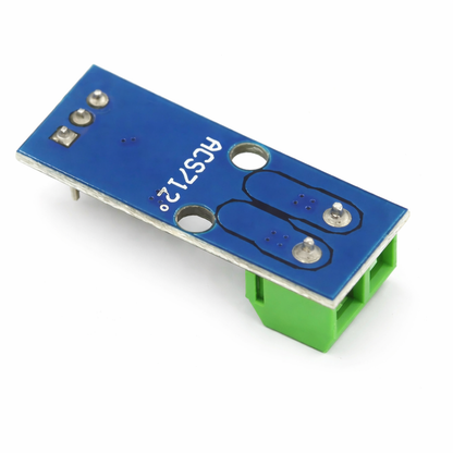 Blue and green electronic component with 'ACS712' on a white background