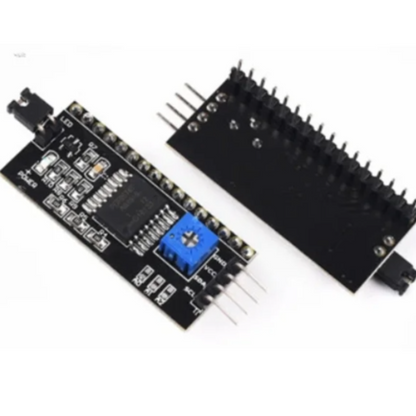 Electronic components on a white background
