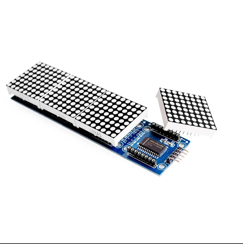 Electronic component with a grid-like structure on a white background