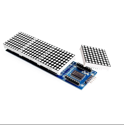 Electronic component with a grid-like structure on a white background