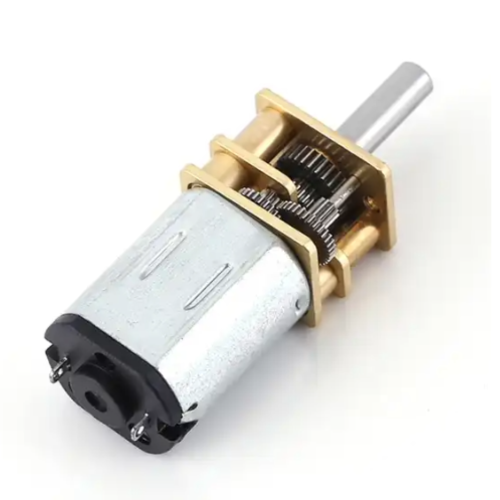 Mechanical gear motor on a white background