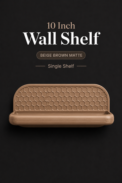 Premium wall mounted shelf for bathroom vanity and powder room decor