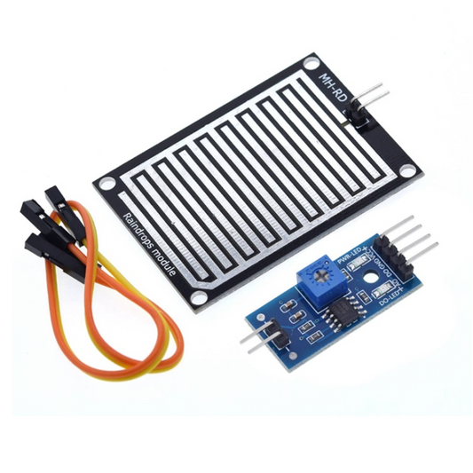 Electronic components including a heat sink module and a sensor module on a white background