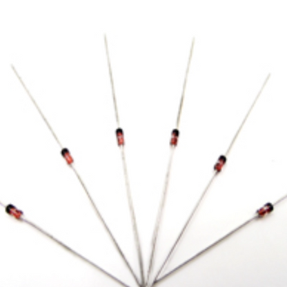 Set of diodes on a white background