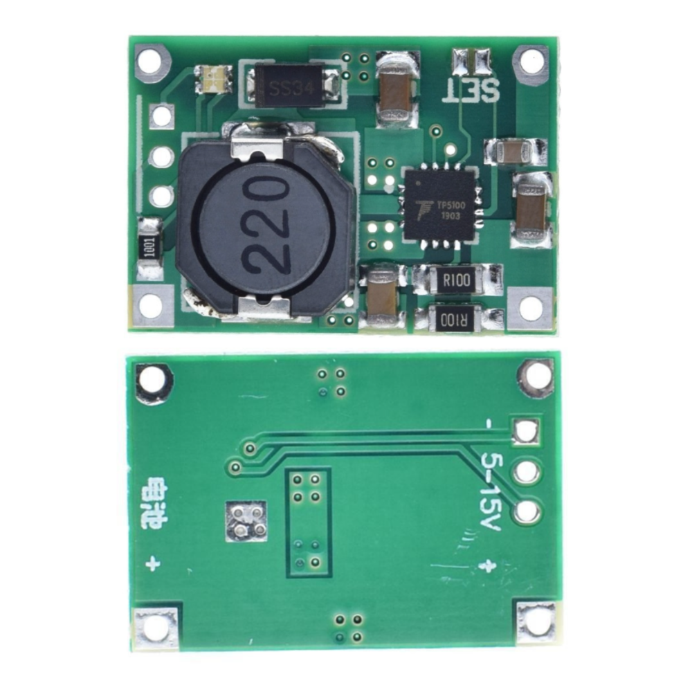 Two electronic circuit boards on a white background