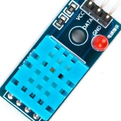 DHT11 temperature and humidity sensor module with VCC DATA GND pins for Arduino, ESP8266 and IoT projects
