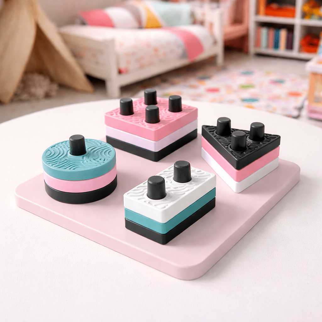 colorful kids shape matching puzzle toy for learning and play