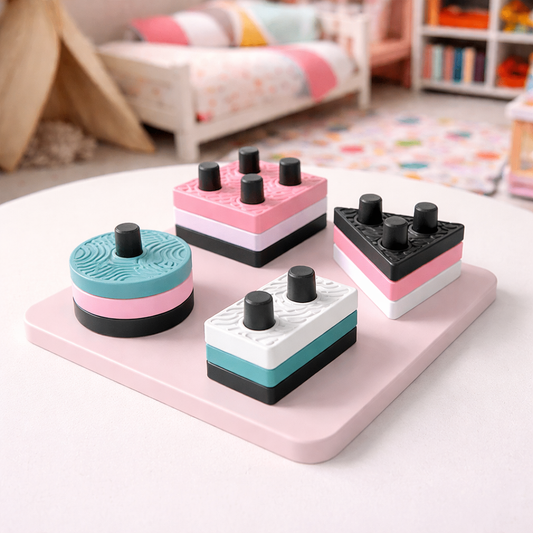 colorful kids shape matching puzzle toy for learning and play
