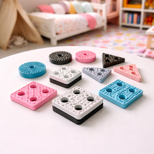 kids shape sorting toy with colorful pieces for matching and learning