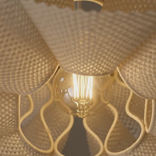Warm white hanging chandelier light for living room and bedroom